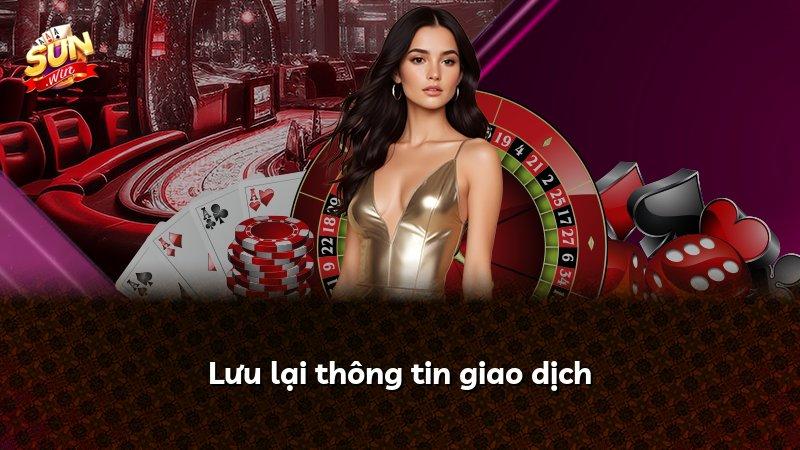 Lưu lại thông tin giao dịch